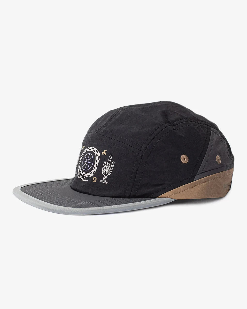 Steady Pace Trail Cap - Black & Tan sold by P & Co product image thumbnail 2