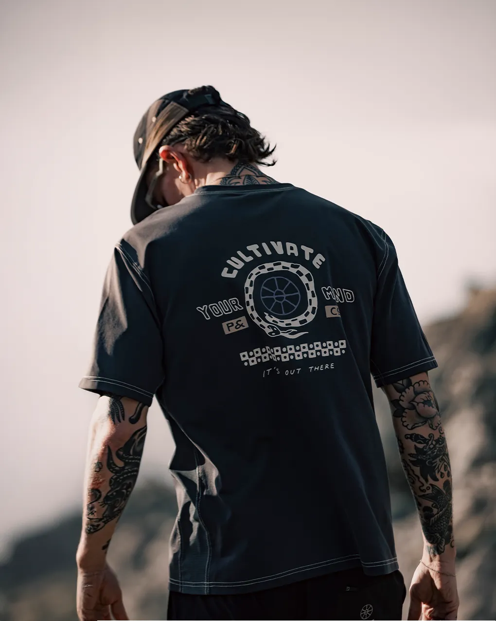 Mindset Trail T-Shirt - Charcoal sold by P & Co