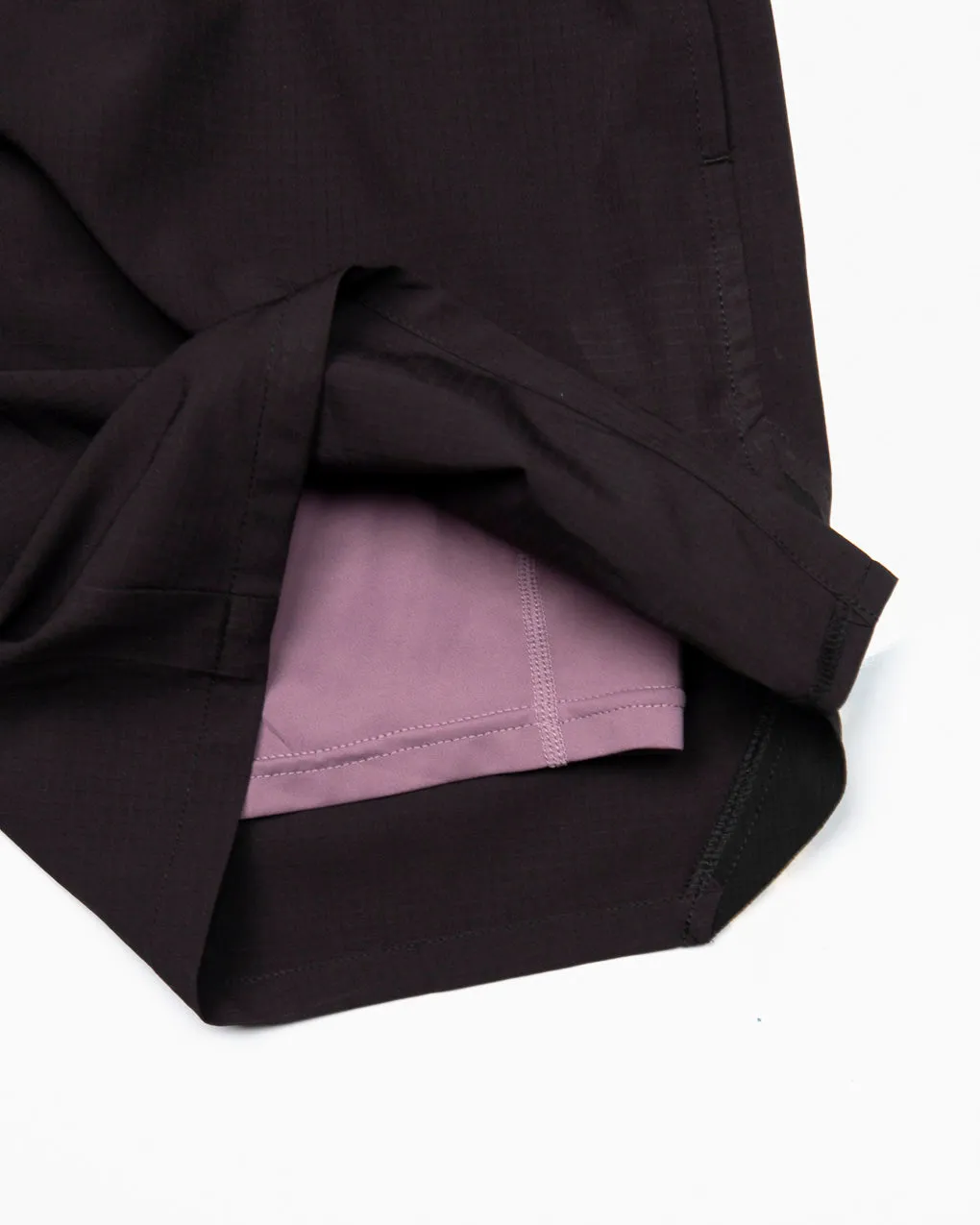 Mindset 2-in-1 Trail Short - Black & Plum sold by P & Co product image thumbnail 5