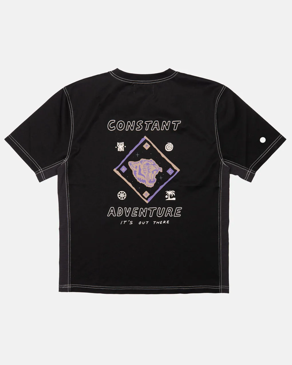 It's Out There Trail T-Shirt - Washed Black sold by P & Co product image thumbnail 3