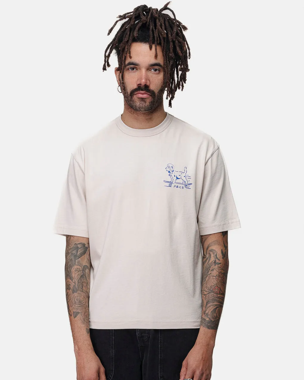 Always Pushin' Boxy T-Shirt - Bone sold by P & Co product image thumbnail 4