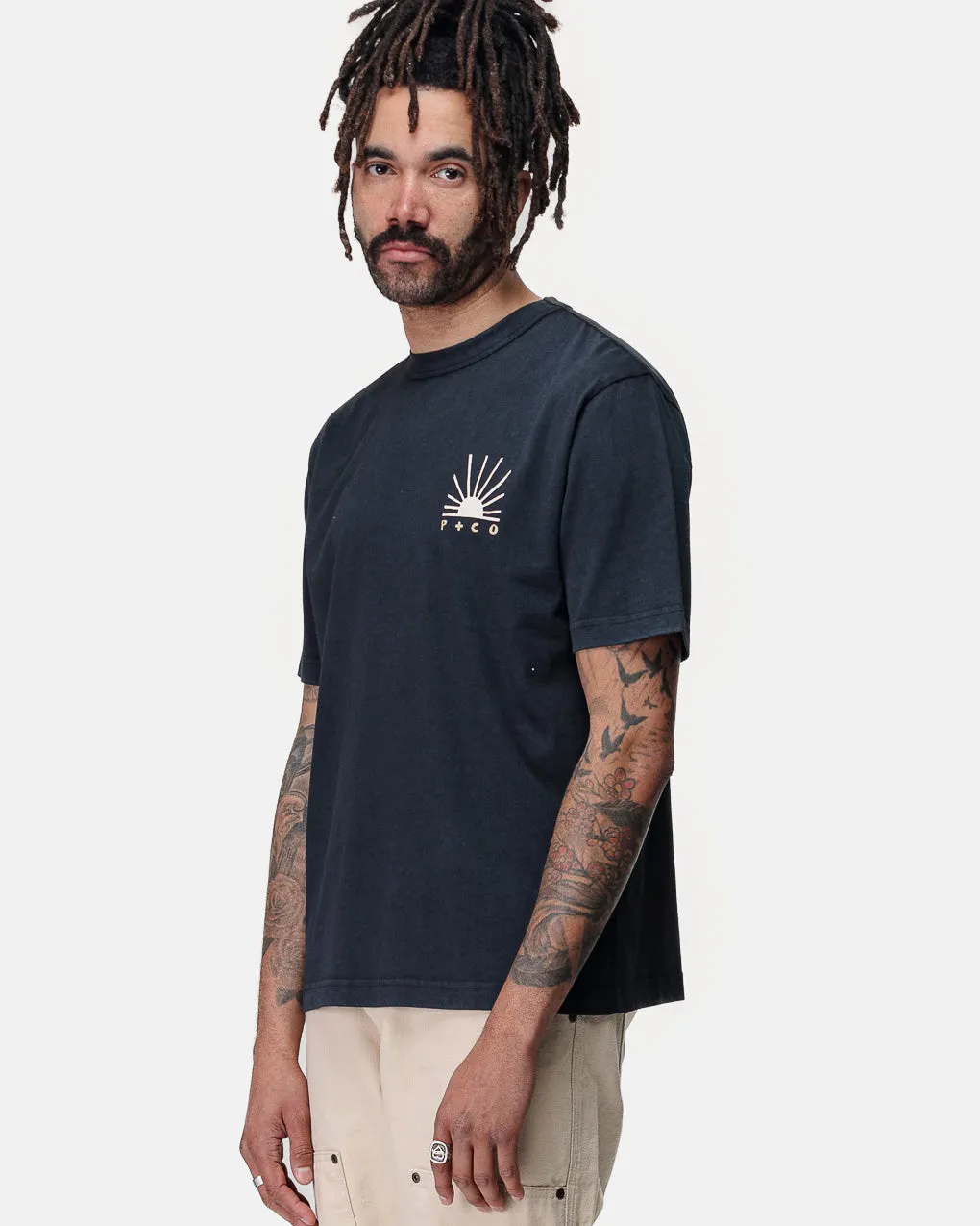 Balance In Chaos T-Shirt - Heavy Washed Black sold by P & Co product image thumbnail 2
