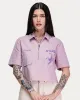Balance In Chaos Half Zip Shirt - Mauve sold by P & Co