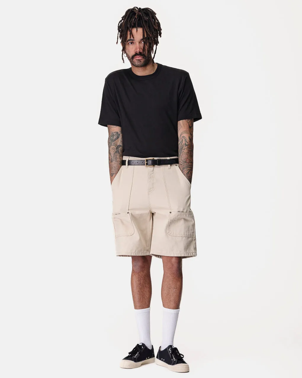 Albion Carpenter Shorts - Bone sold by P & Co product image thumbnail 2