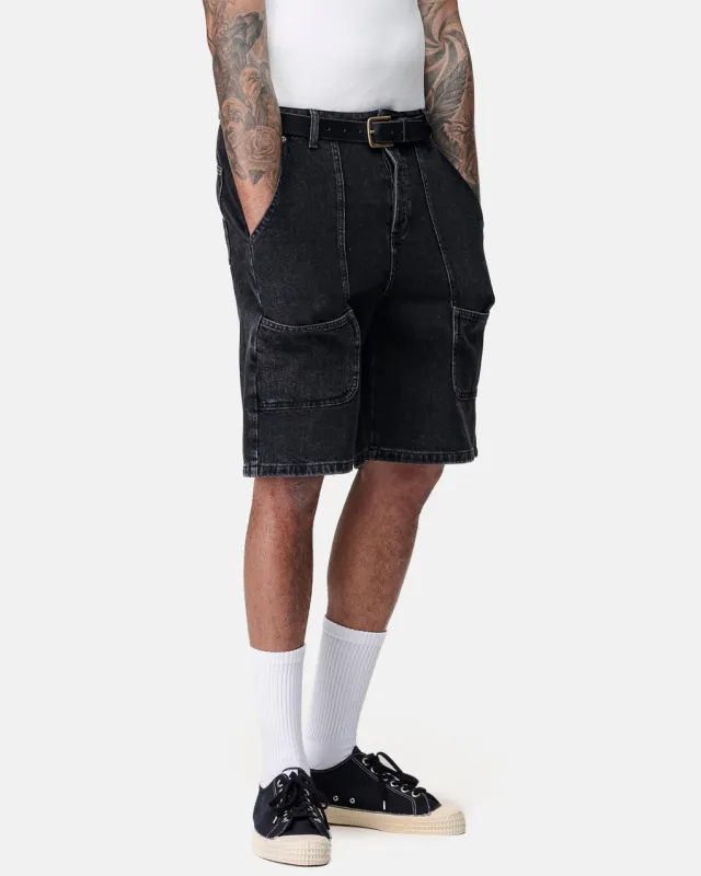 Albion Carpenter Shorts - Washed Black made by P & Co