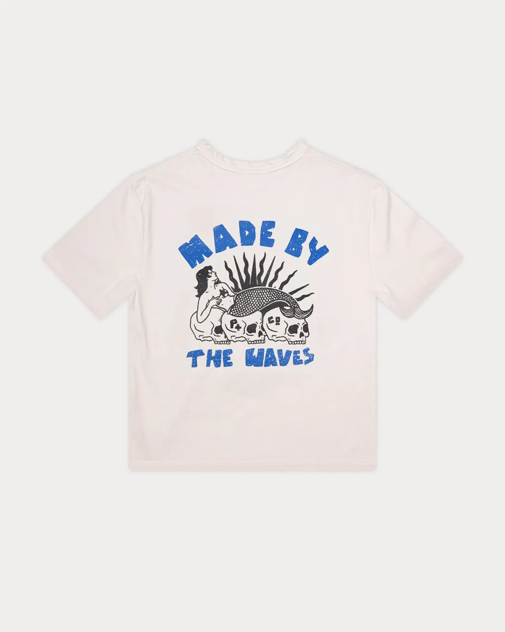 Made By The Waves Boxy T-Shirt - Bone sold by P & Co product image thumbnail 3