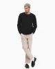 Crafted Ribbed Longsleeve - Washed Black sold by P & Co