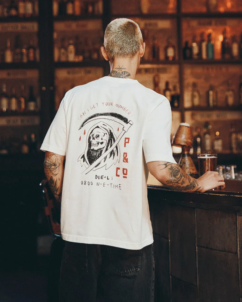 Reaper T-Shirt - Off White sold by P & Co product image thumbnail 5