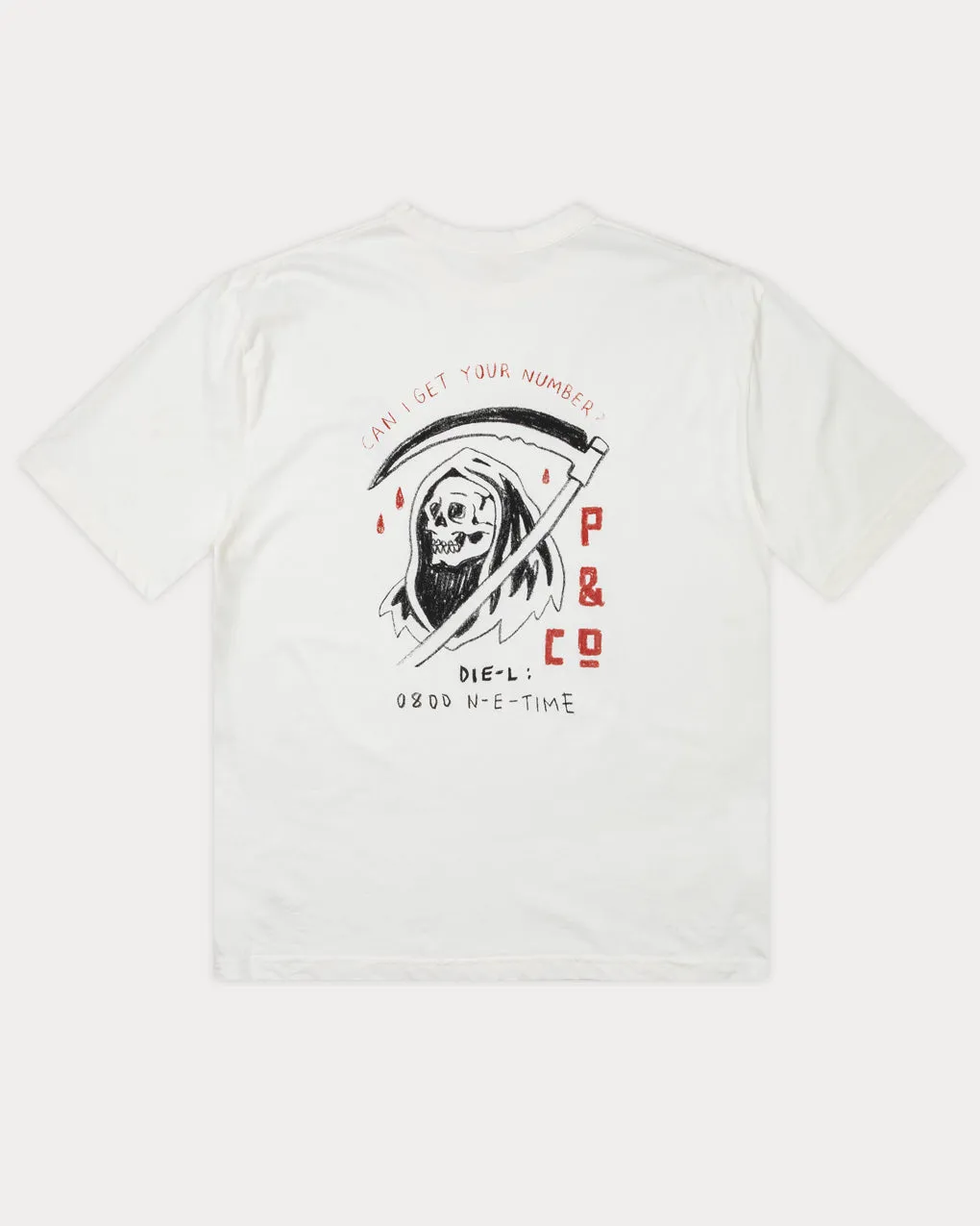 Reaper T-Shirt - Off White sold by P & Co