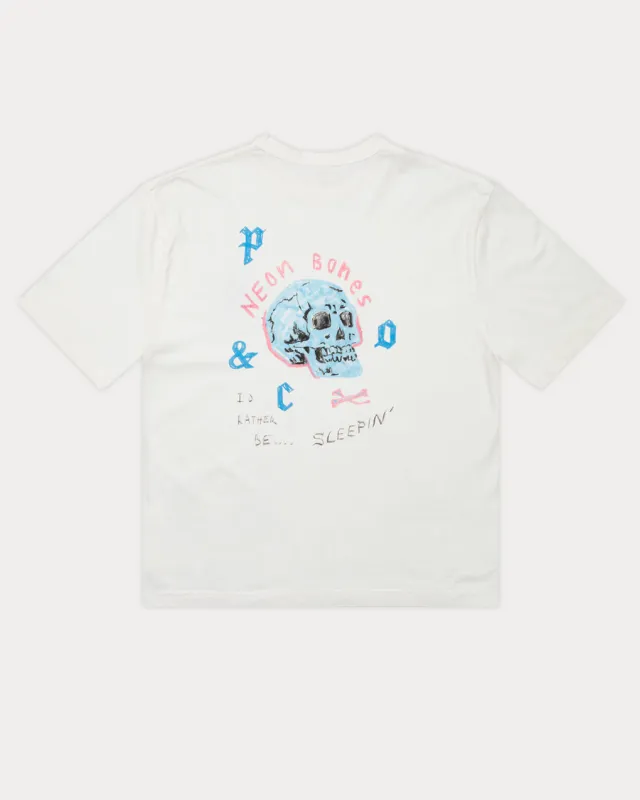 Neon Bones Boxy T-Shirt - Off White sold by P & Co