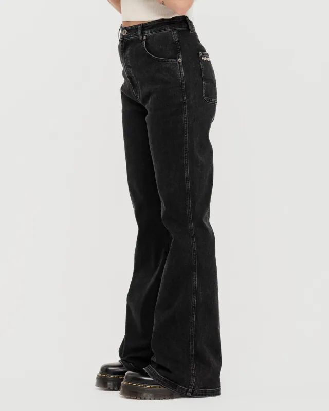 Jett Kickflare Jean - Washed Black sold by P & Co