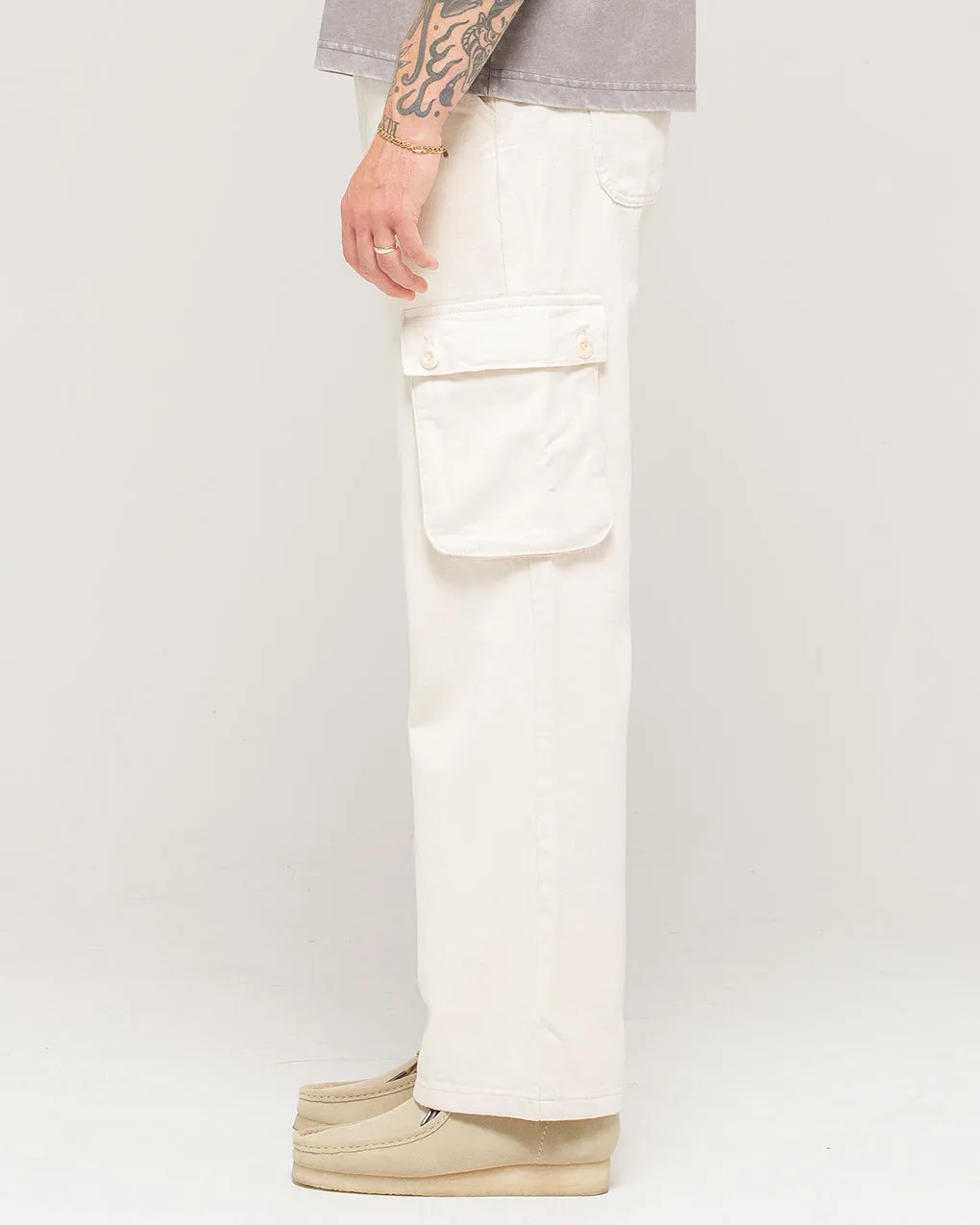Depot Cargo Pant - Ecru sold by P & Co product image thumbnail 4