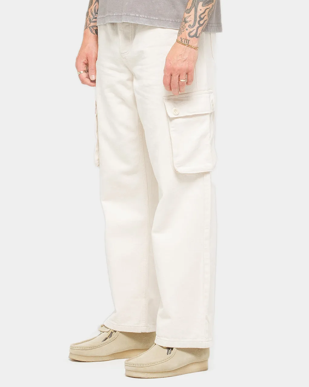 Depot Cargo Pant - Ecru sold by P & Co product image thumbnail 2