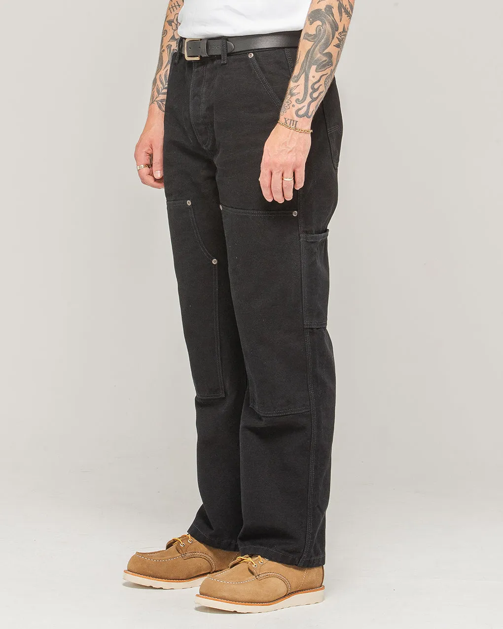 Albion Straight Fit Carpenter Pant - Black sold by P & Co product image thumbnail 4