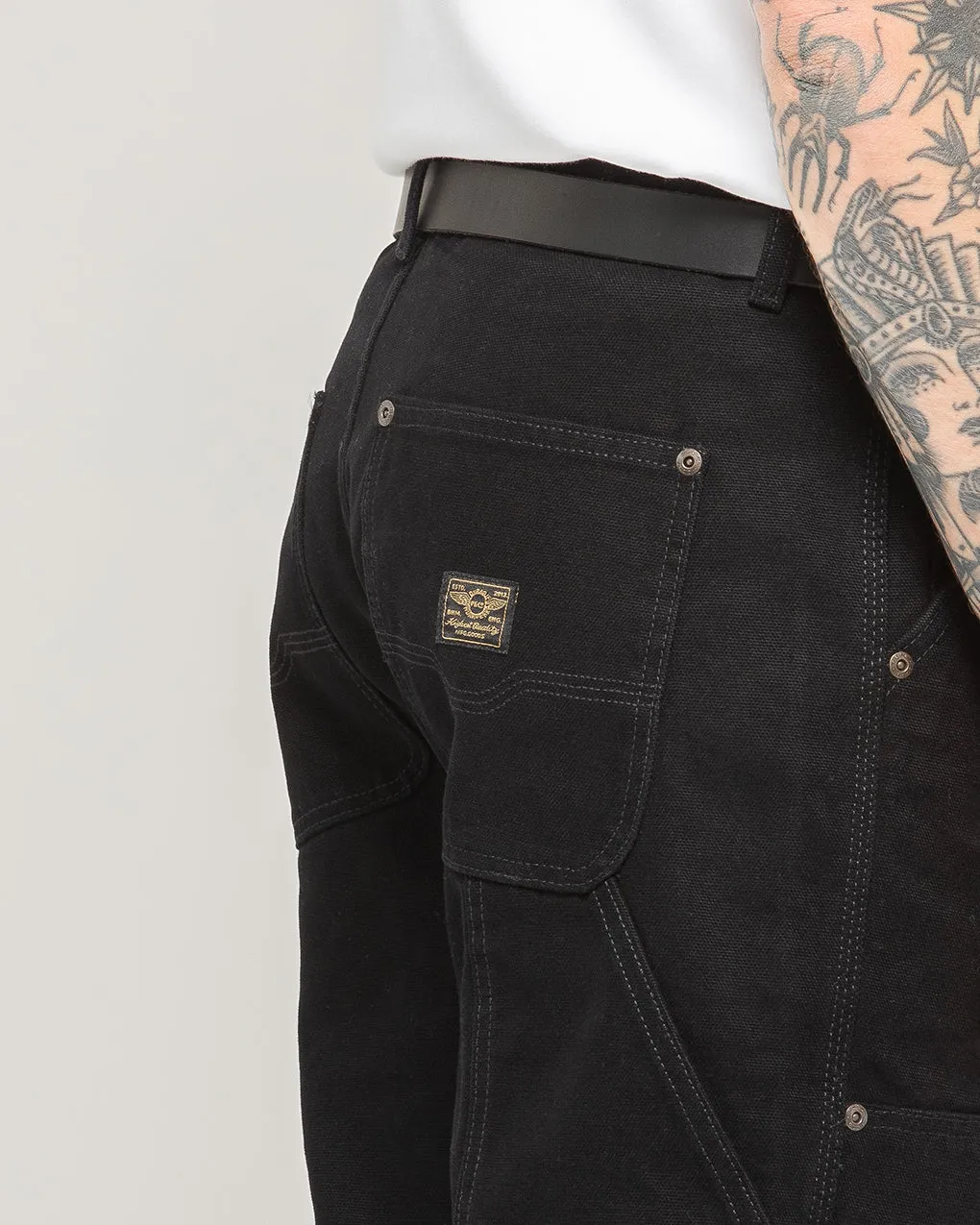 Albion Straight Fit Carpenter Pant - Black sold by P & Co product image thumbnail 5