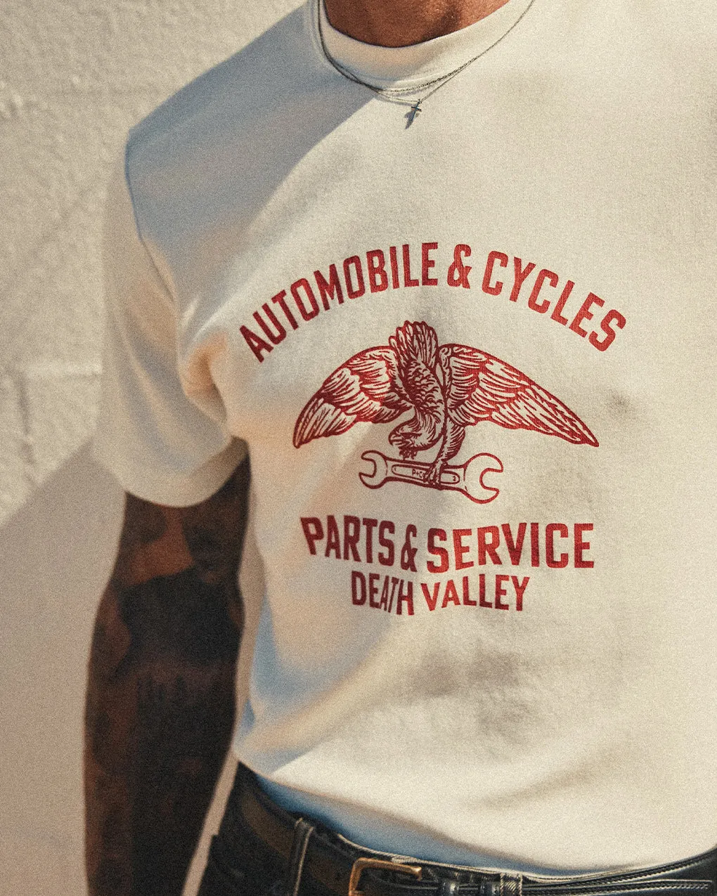 Parts & Service ‘50s T-Shirt - Off White sold by P & Co product image thumbnail 4