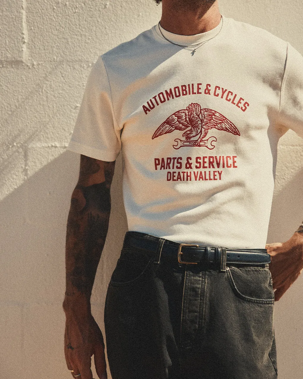 Parts & Service ‘50s T-Shirt - Off White sold by P & Co