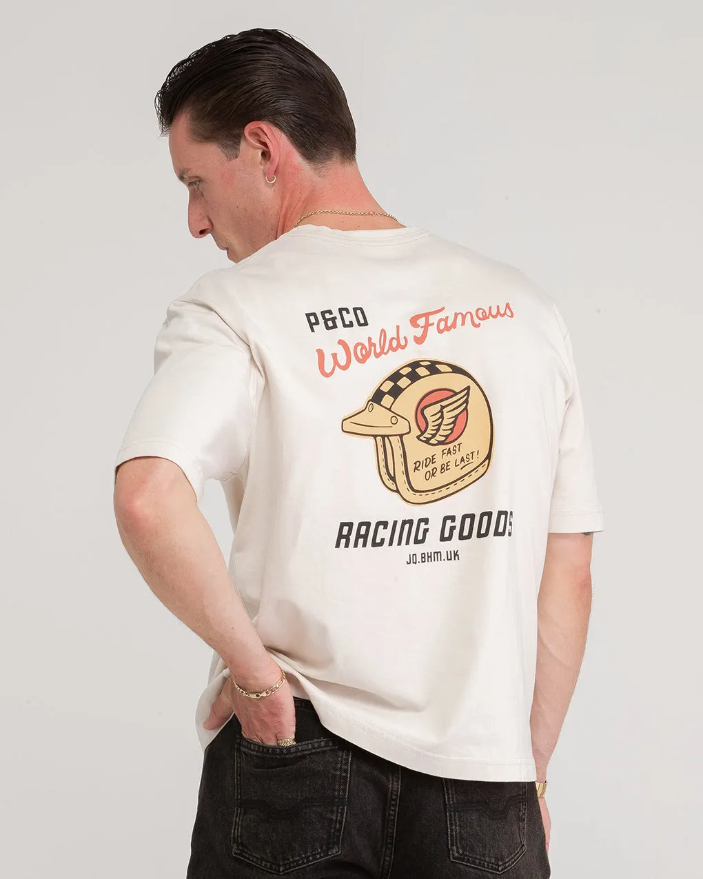 World Famous Boxy T-Shirt - Bone sold by P & Co product image thumbnail 2