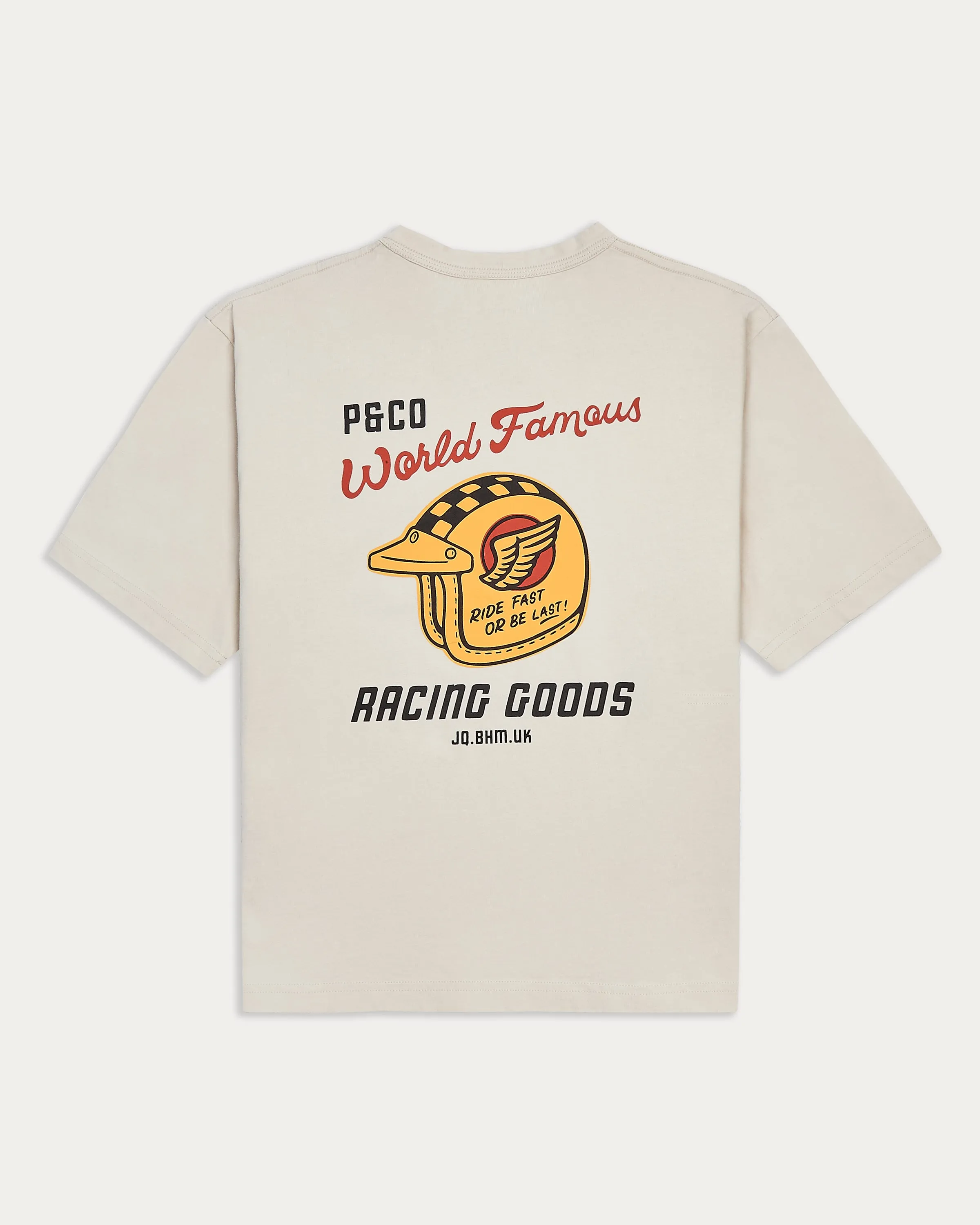 World Famous Boxy T-Shirt - Bone sold by P & Co