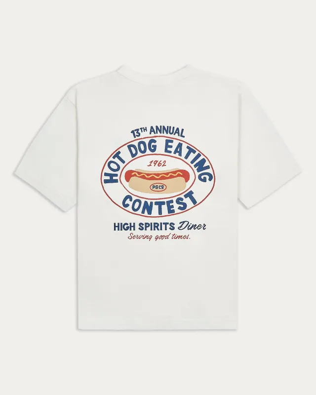 High Spirits Diner Boxy T-Shirt - Off White sold by P & Co