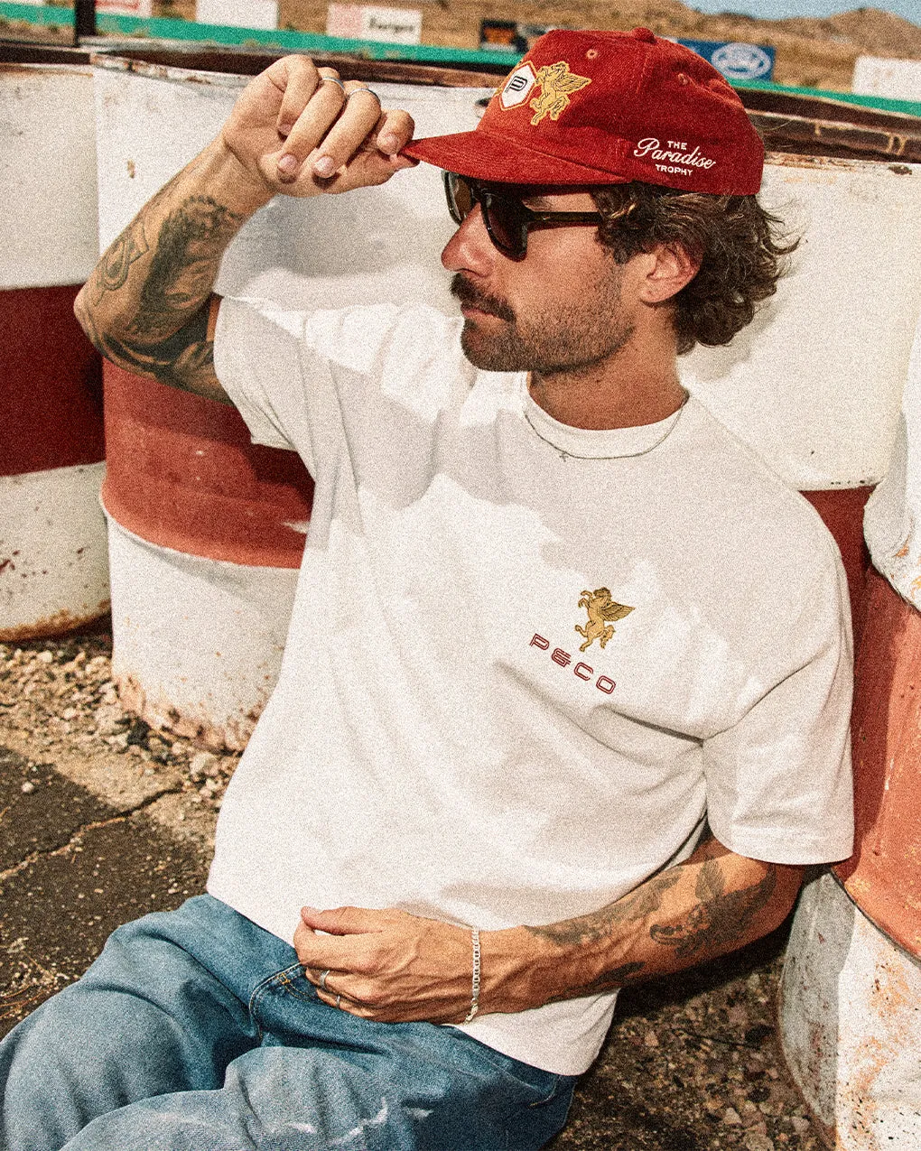 Paradise Trophy Boxy T-Shirt - Off White sold by P & Co product image thumbnail 4