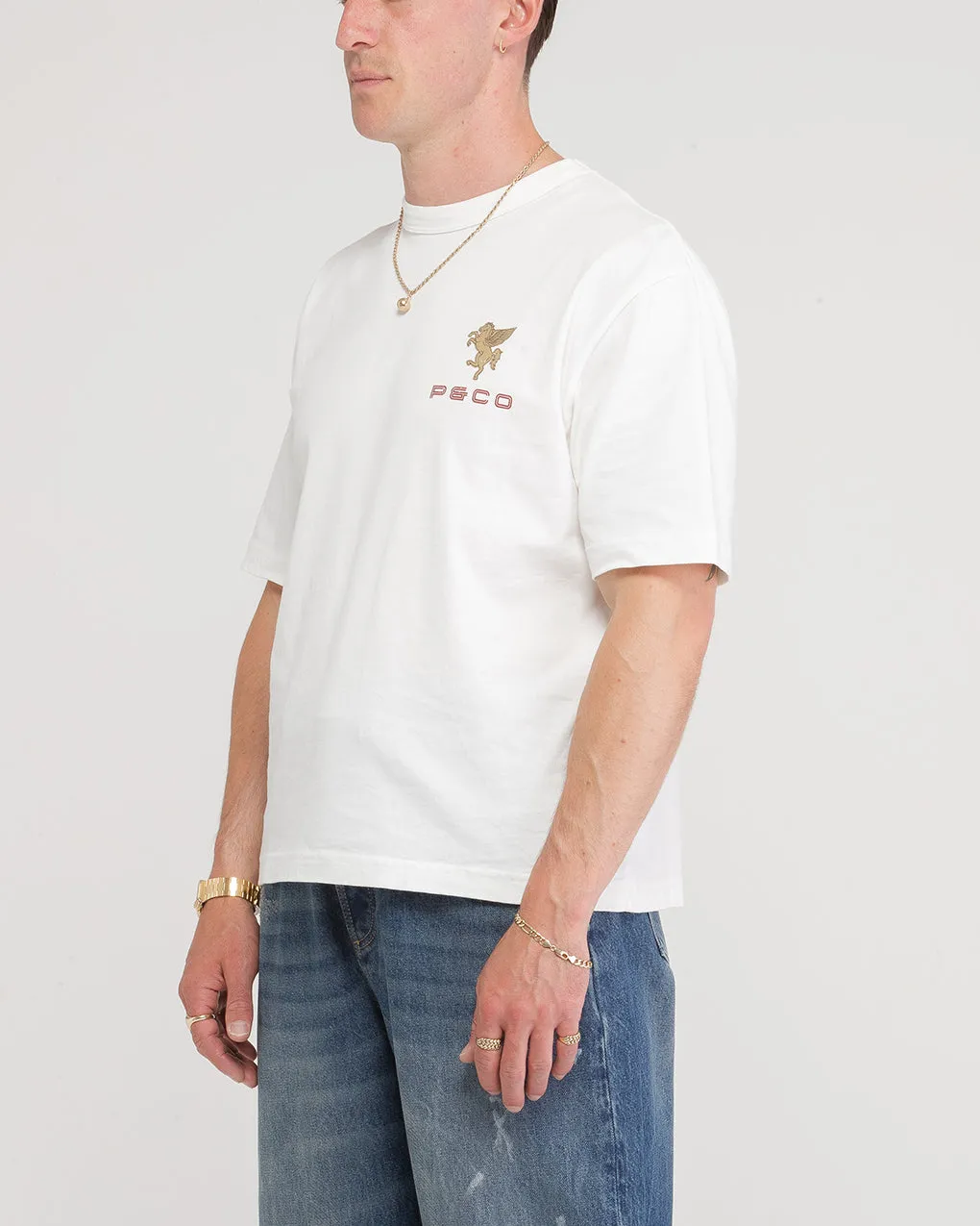 Paradise Trophy Boxy T-Shirt - Off White sold by P & Co product image thumbnail 5