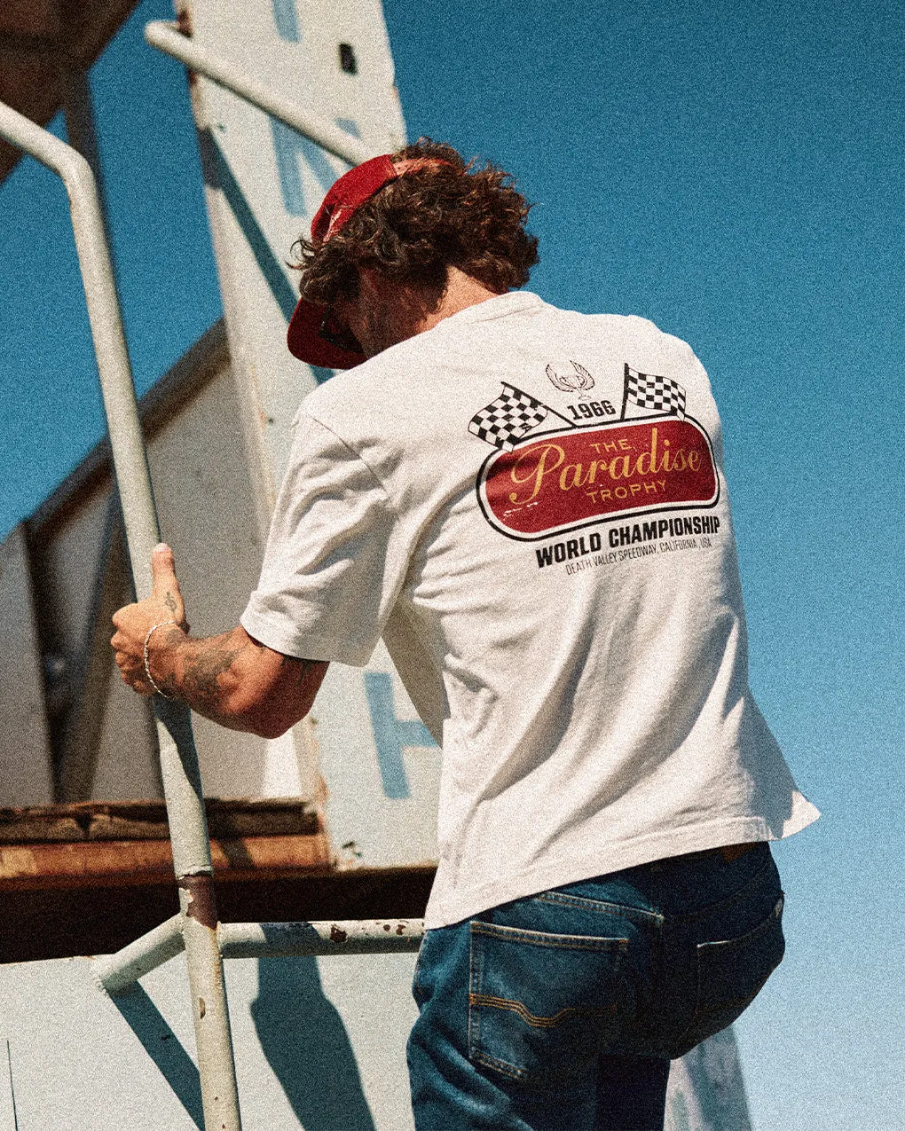 Paradise Trophy Boxy T-Shirt - Off White sold by P & Co product image thumbnail 2