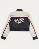 Racing Team Biker Jacket - Black & Ecru sold by P & Co