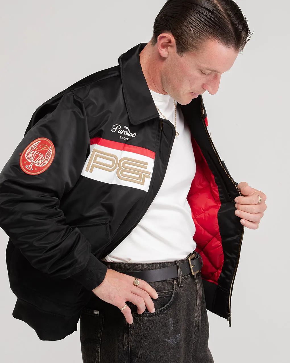 Paradise Trophy Bomber Jacket - Black sold by P & Co product image thumbnail 3