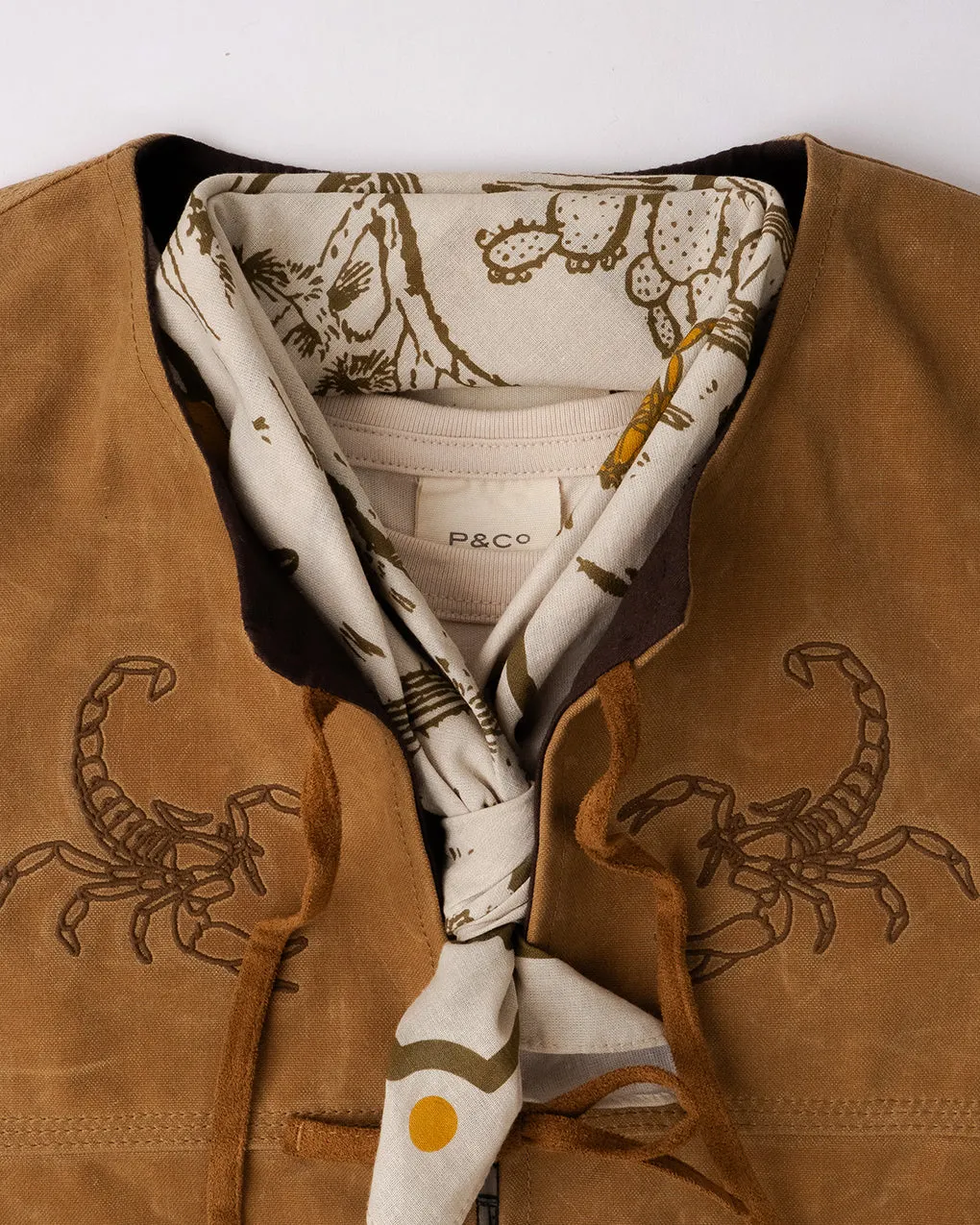 Lost Under The Sun Bandana - Bone sold by P & Co product image thumbnail 5