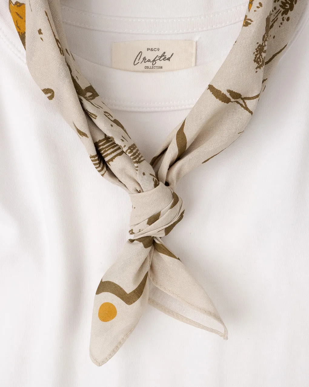 Lost Under The Sun Bandana - Bone sold by P & Co product image thumbnail 3