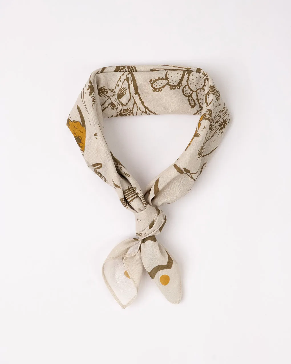 Lost Under The Sun Bandana - Bone sold by P & Co