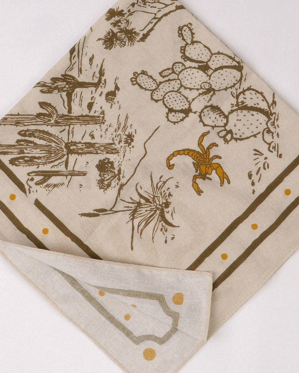 Lost Under The Sun Bandana - Bone sold by P & Co product image thumbnail 4