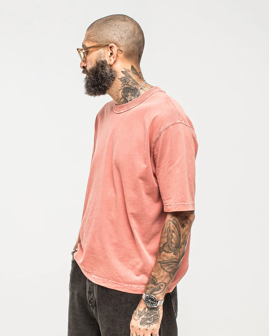 Essential Boxy T-Shirt - Faded Sienna sold by P & Co product image thumbnail 3