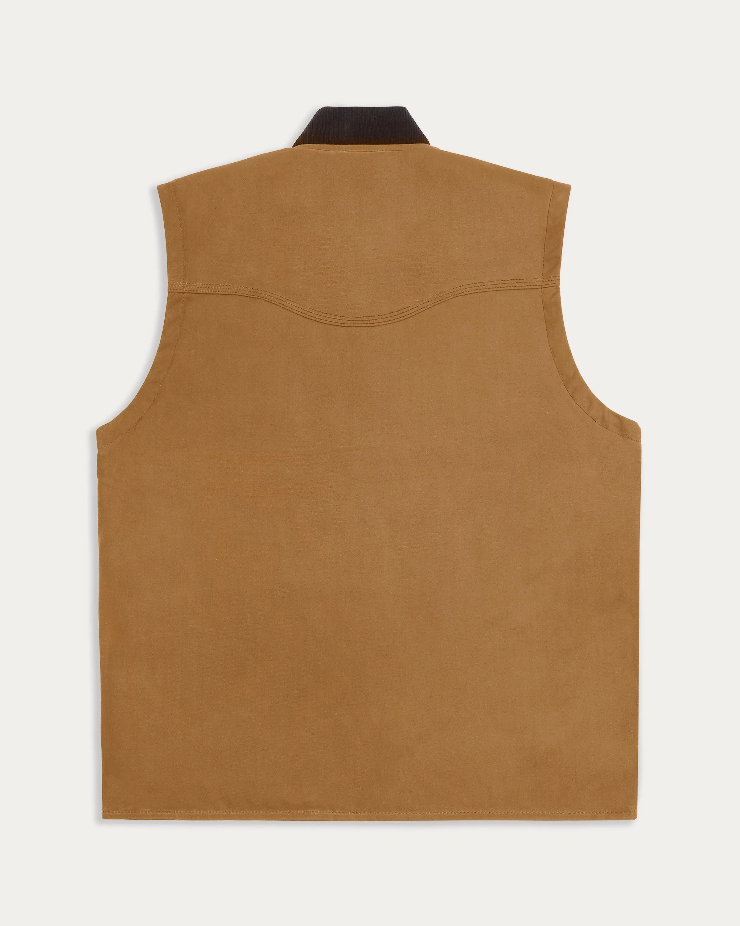 Canyon Waxed Vest - Tan sold by P & Co product image thumbnail 3