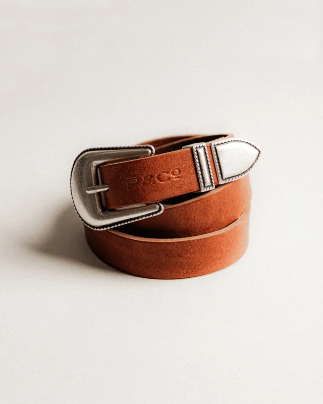 Boone Western Belt - Brown sold by P & Co