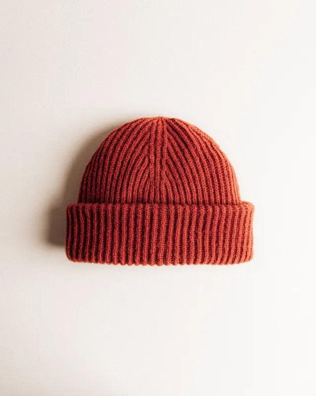Deck Beanie - Brick Red sold by P & Co
