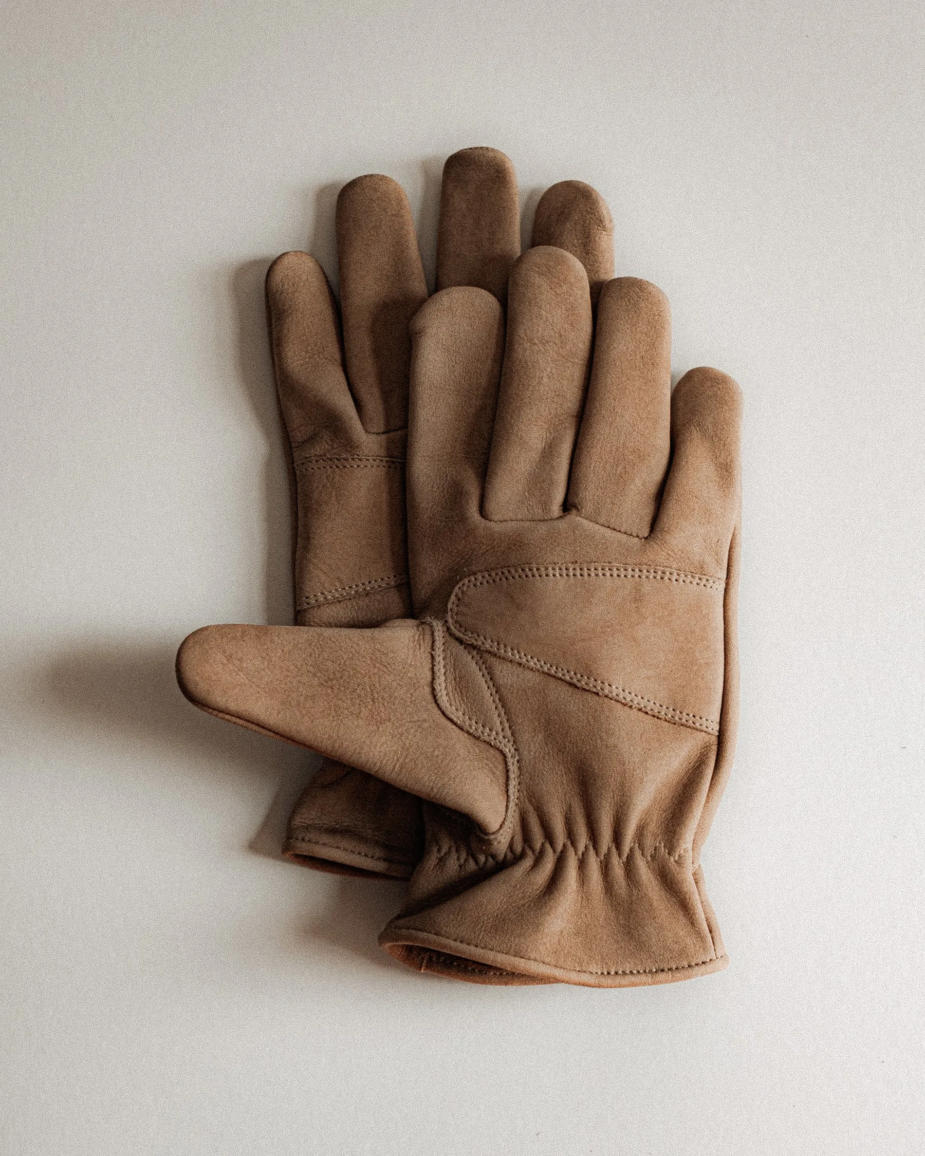 Colt Suede Riding Gloves - Tan sold by P & Co product image thumbnail 2