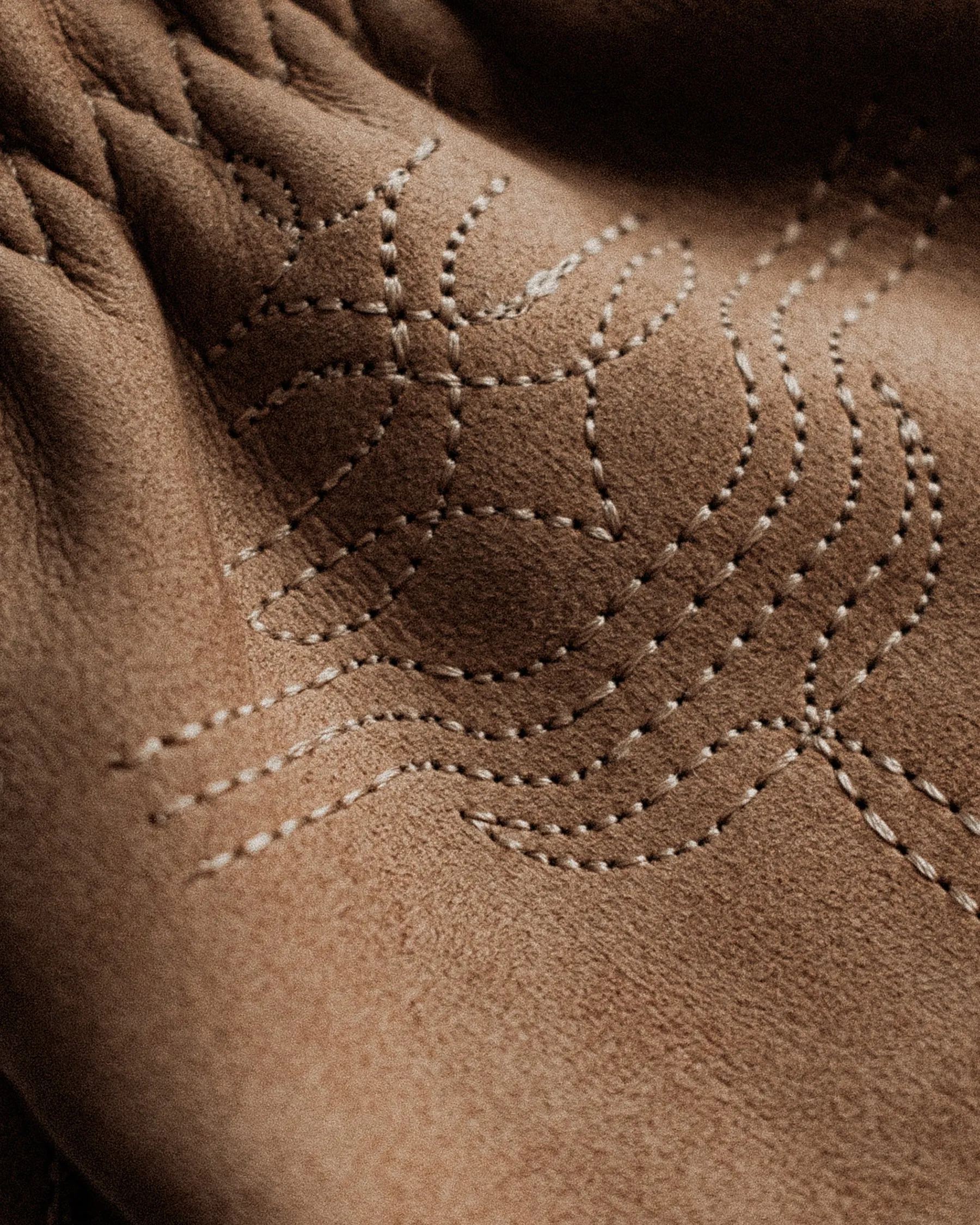 Colt Suede Riding Gloves - Tan sold by P & Co product image thumbnail 3