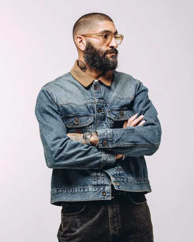 Bobby Denim Jacket - Heavy Wash sold by P & Co