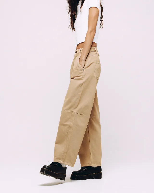 Grace Barrel Leg Jean - Washed Sand sold by P & Co