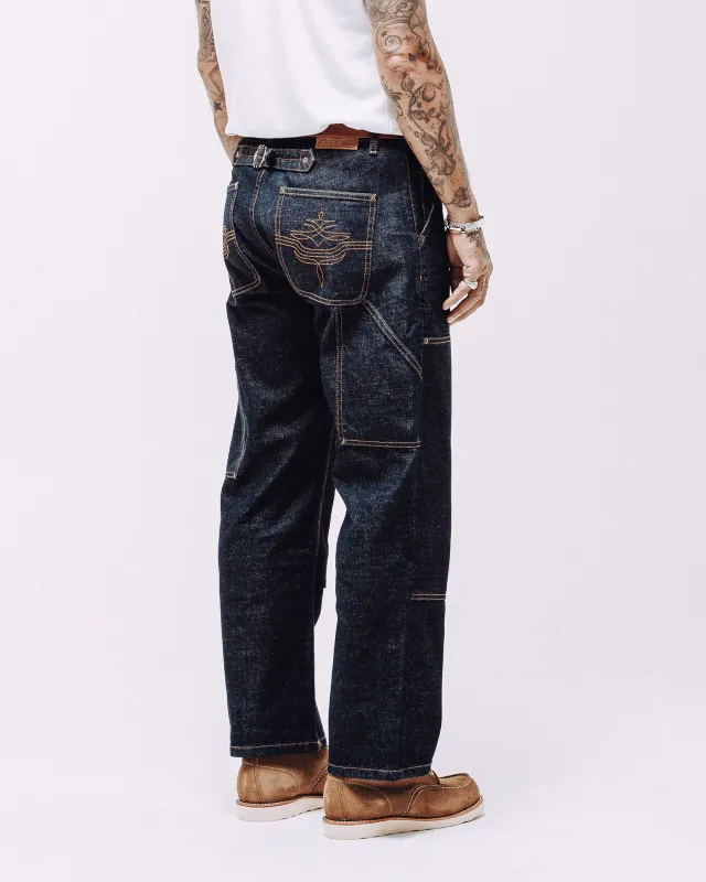 Raw Denim Carpenter Pants - Indigo sold by P & Co