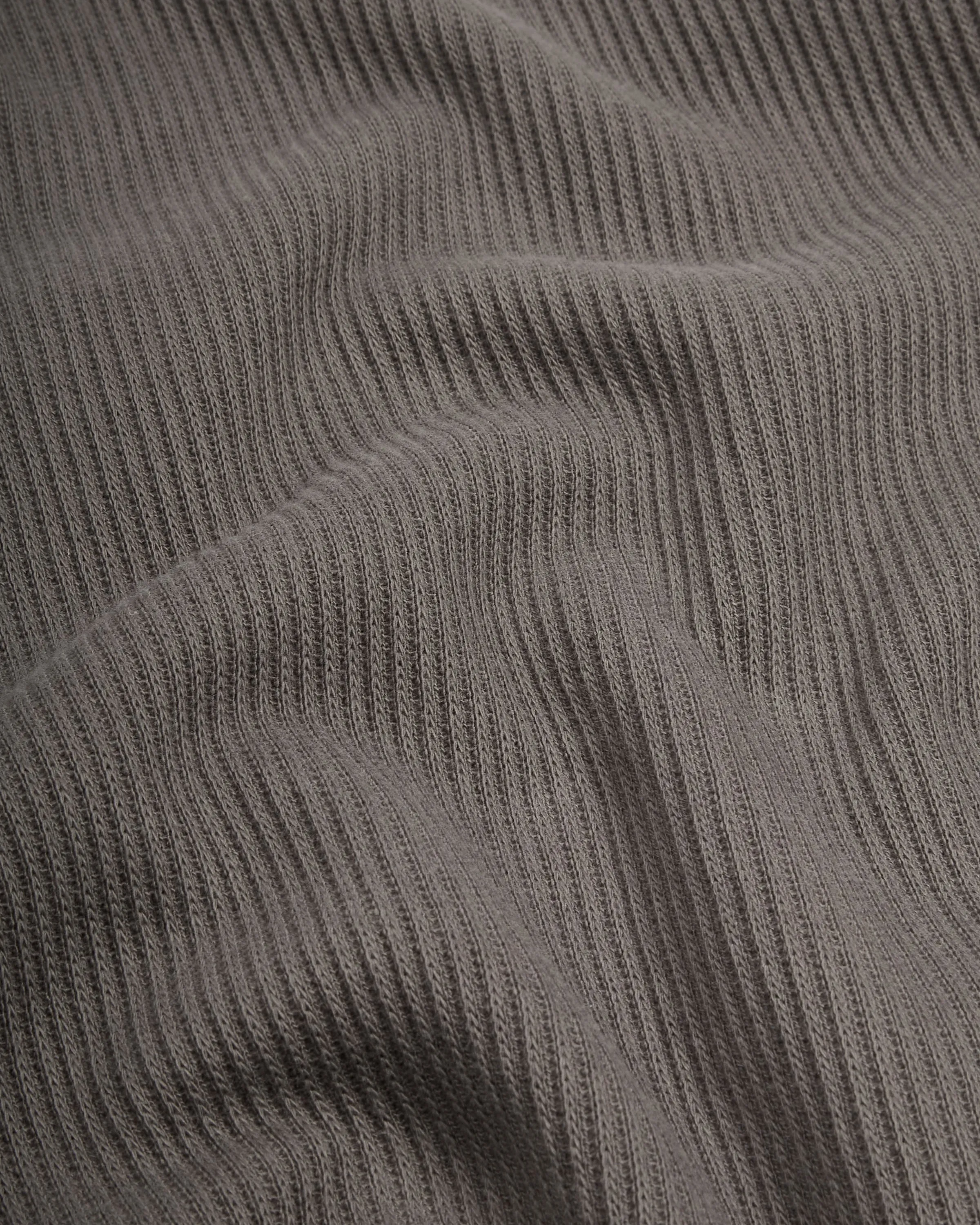 Crafted Ribbed Longsleeve - Charcoal sold by P & Co product image thumbnail 3