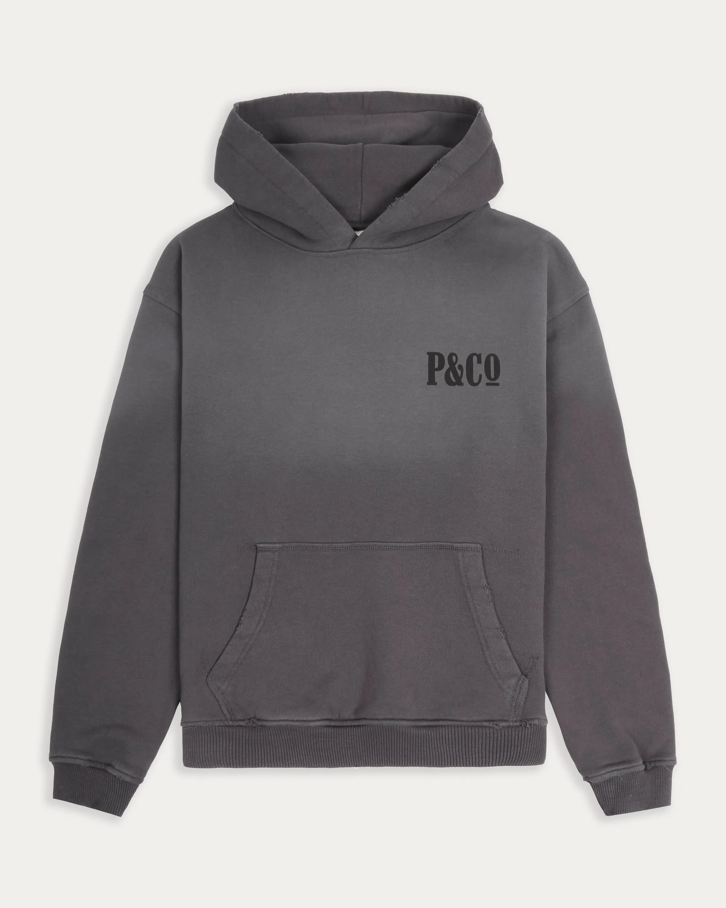 Heavyweight Essential Hoodie - Charcoal sold by P & Co
