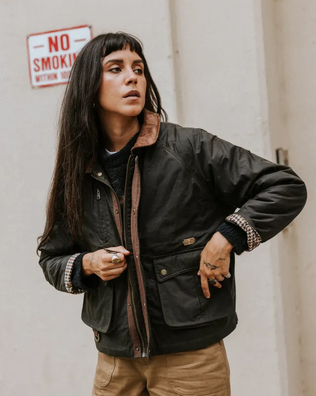 Roamer Wax Jacket - Olive sold by P & Co