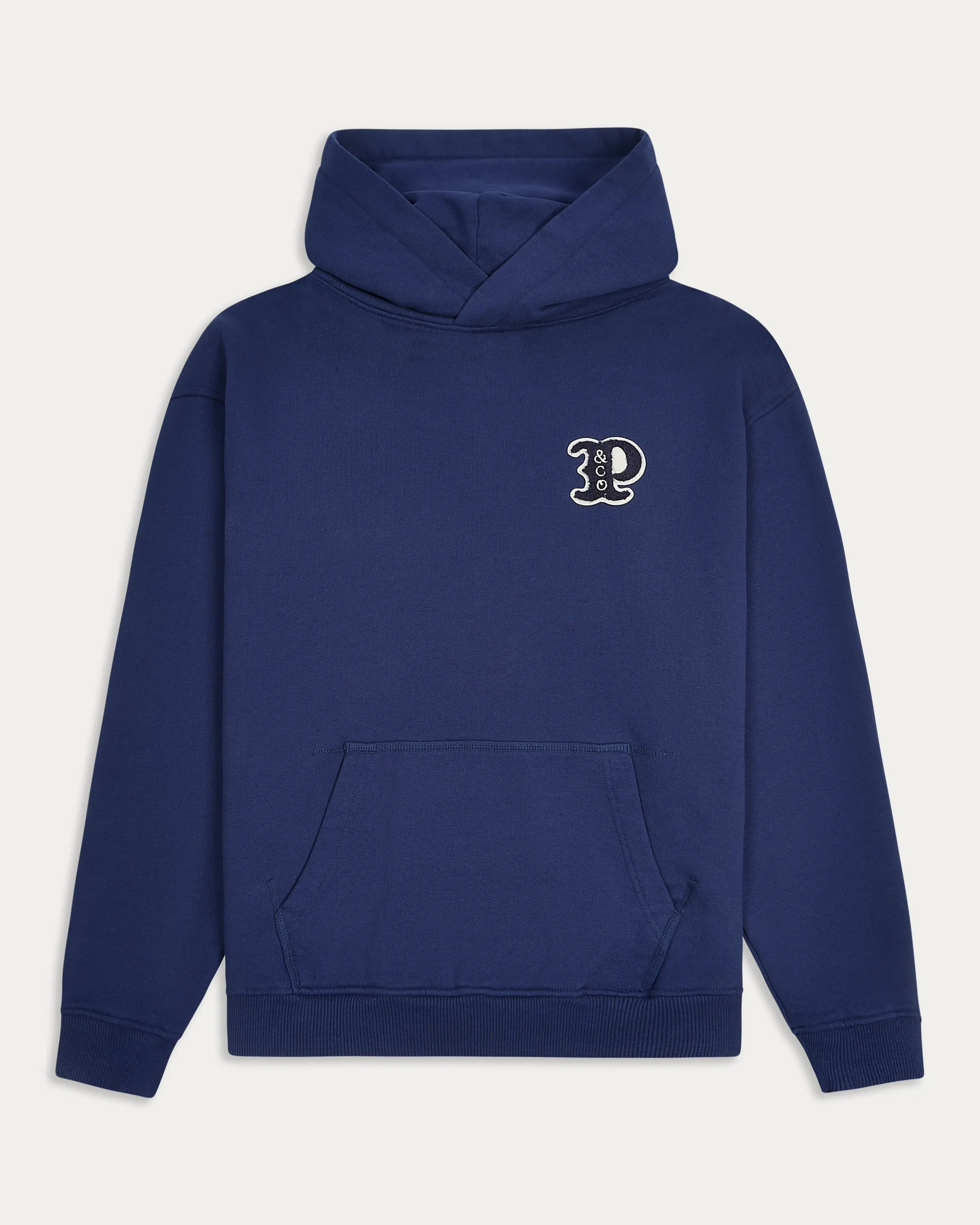 Varsity Heavyweight Hoodie - Navy sold by P & Co