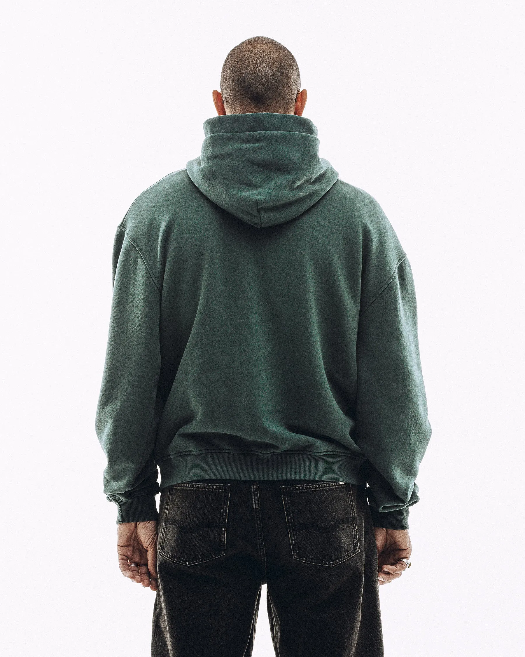 Varsity Heavyweight Hoodie - Woodland Green sold by P & Co product image thumbnail 5