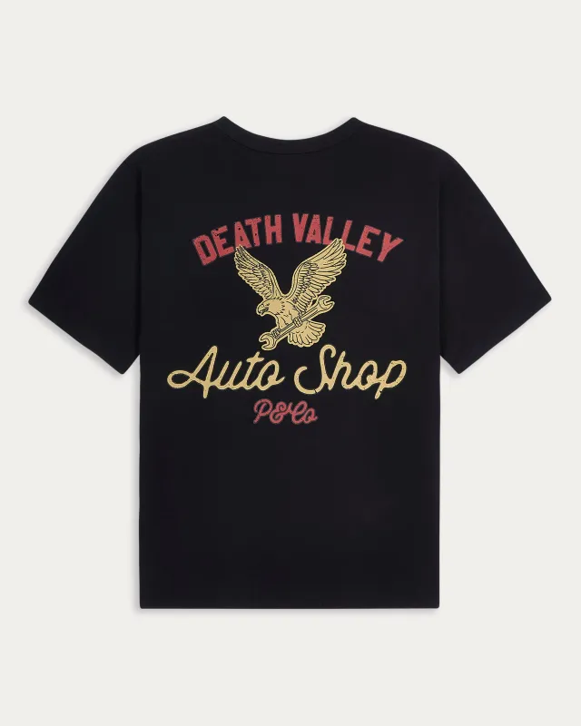 Death Valley Auto Shop T-Shirt - Washed Black sold by P & Co