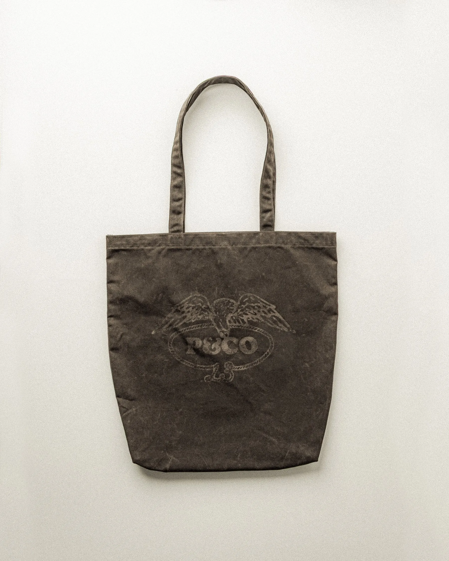 Eagle Lasso Waxed Tote Bag - Olive sold by P & Co product image thumbnail 2