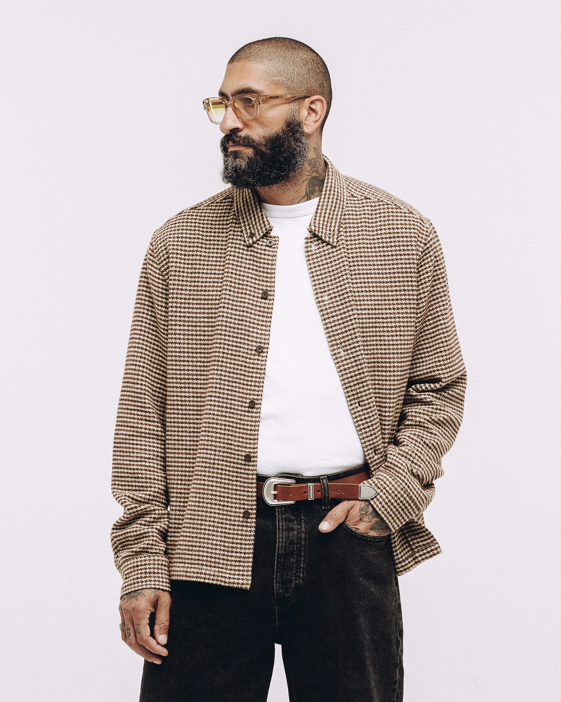 Hawthorne Shirt - Puppytooth sold by P & Co product image thumbnail 2